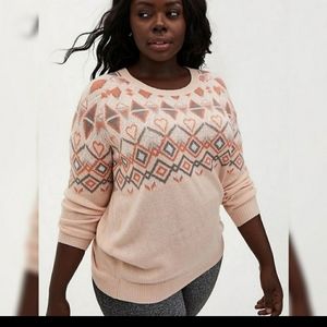 Torrid Fair Isle Sweater NWOT